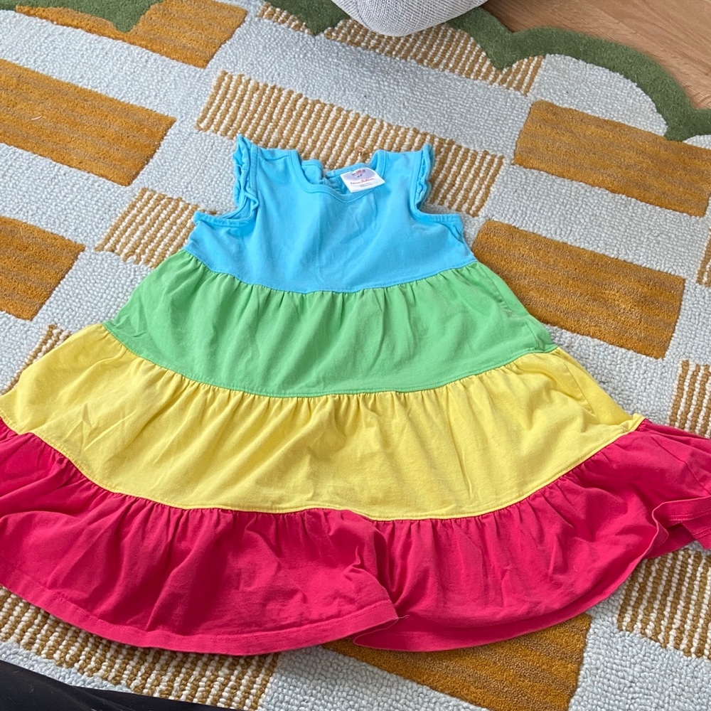 Hanna Andersson colorful cotton dress size girls 100cm/US 4